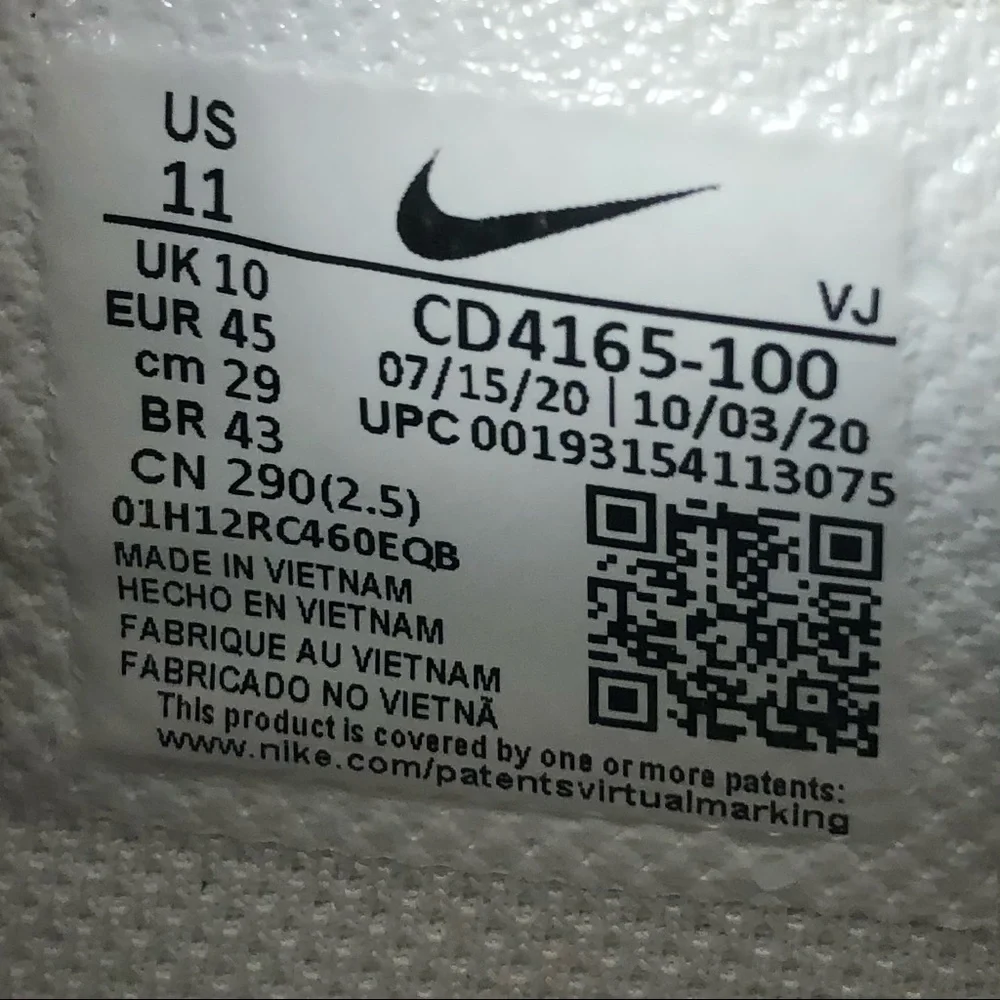 Nike Air Max Excee White Black Grey Running Casual Shoes Sneakers CD4165-100 - Picture 10 of 10